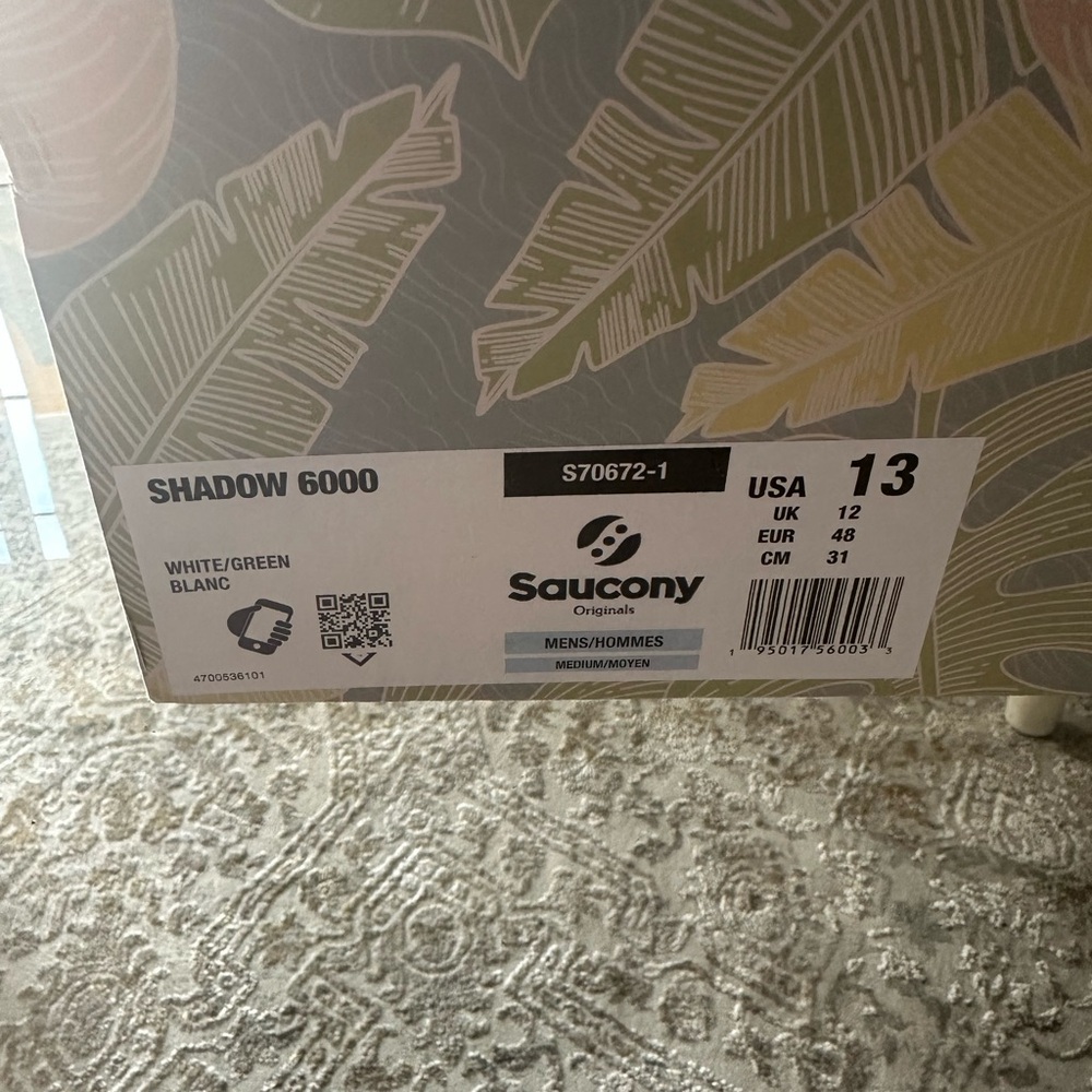 Saucony Shadow 6000 - White and Green